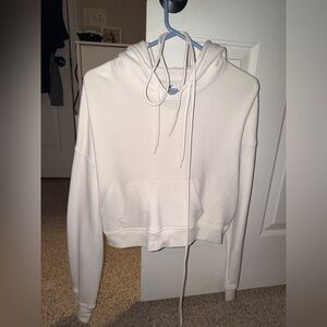 Hollister Women's Classic White Hoodie